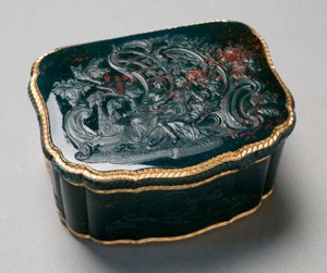 Schnupftabakdose, bemalt von Carl Gustav Klingstedt, ca. 1750