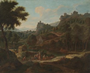 Ideallandschaft italienischen Charakters von Johannes Glauber