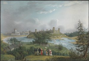 Ansicht der Festung Iwangorod von Johannes Hau