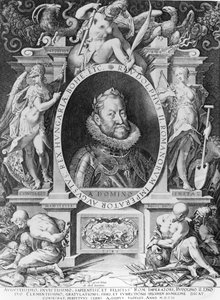 Porträt von Rudolf II. (1576-1612) von Johannes Hausser von Ach