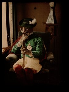 Person als Fuchs verkleidet von Johannes Hendrikus Antonius Maria Lutz