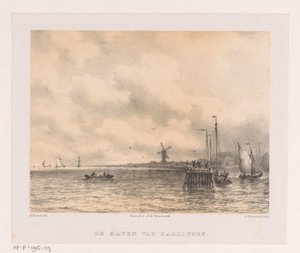 Hafen von Harlingen von Johannes Hilverdink