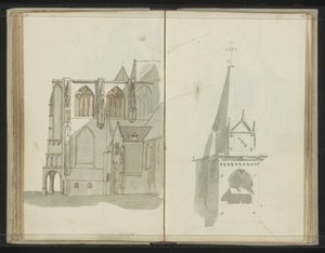 Alte Kirche in Delft von Johannes Huibert Prins