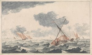 Segel setzen von Johannes Jacobsz van den Aveele (attributed to)