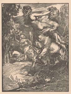Zentaur entführt eine Frau
