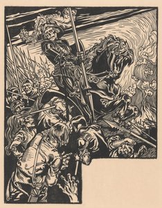 Der Tod während eines Kampfes von Johannes Josephus Aarts