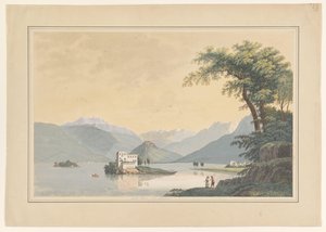 Ansicht der Isola Madre im Lago Maggiore von Johannes Josephus Aarts