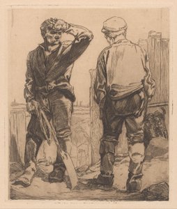 Zwei Arbeiter von Johannes Josephus Aarts