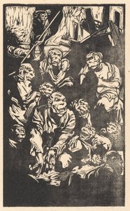 Sitzende Fantasiewesen von Johannes Josephus Aarts