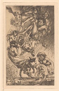 Schwebende Menschen, Fantasiewesen und Katzen von Johannes Josephus Aarts