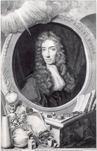 Porträt des ehrenwerten Robert Boyle (1627-91) graviert von George Vertue (1684-1756) 1749 von Johannes Kerseboom