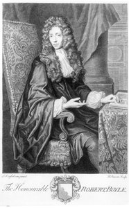 Der ehrenwerte Robert Boyle (1627-91), graviert von B. Baron