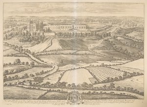 Das Schloss von Bolsover in Derbyshire: einer der Sitze des edelsten und mächtigsten Prinzen John Holles, Herzog von Newcastle, Marquis und Graf von Clare, Baron Haughton, Lord Lt. des Countys Nottingham und der Stadt und des Countys der Stadt Nottingham