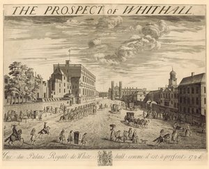Der Plan von Whitehall, 1724