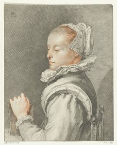 Porträt einer jungen Frau von Johannes Kornlein