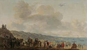 Die Abreise von Karl II. von England aus Scheveningen, 2. Juni 1660