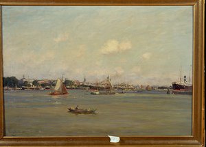 Hafen in Rotterdam von Johannes Martin Grimelund