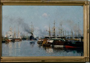Schiffe im Hafen von Johannes Martin Grimelund