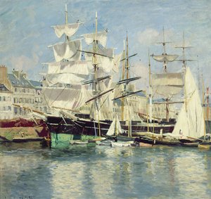 Vollschiffe in Le Havre, 1886