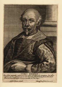 Porträt von Guido Reni, italienischer Maler der Bologneser Schule des Barock von Johannes Meyssens