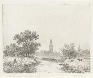 Ansicht von Utrecht(?) von Johannes Pieter van Wisselingh