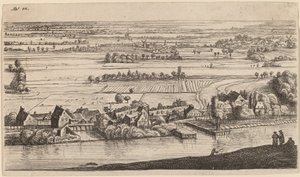 Dorf am Kanal von Johannes Ruisscher