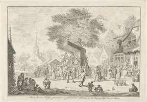 Bauernkirmes im Dorf, ca. 1750 von Johannes Schouten