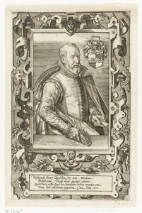 Porträt von Jan van Brouckhoven, Rentmeister von Rijnland von Johannes Wierix (attributed to)
