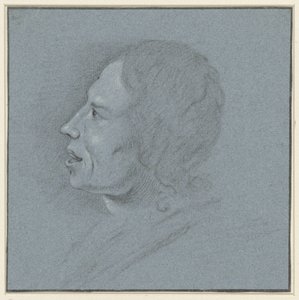 Selbstporträt des Zeichners Johannes Ziesenis von Johannes Ziesenis