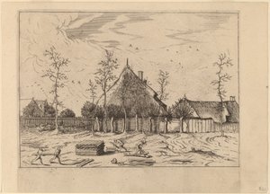 Bauernhof von Johannes and Lucas van Doetechum after Master of the Small Landscapes