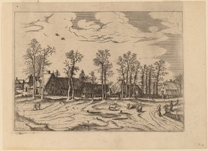 Bauernhöfe von Johannes and Lucas van Doetechum after Master of the Small Landscapes