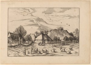 Bauernhöfe von Johannes and Lucas van Doetechum after Master of the Small Landscapes