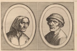 "Maey Veeghde-pot" und "Pannetje Vet" von Johannes and Lucas van Doetechum after Pieter Bruegel the Elder
