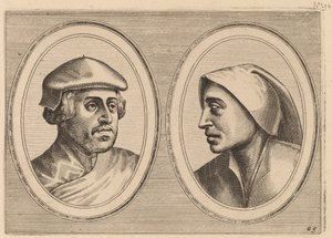 "Oprechte Lammert" und "Deughdighe Geertruyd" von Johannes and Lucas van Doetechum after Pieter Bruegel the Elder