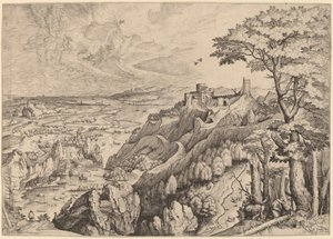 S. Hieronymus in der Wüste von Johannes and Lucas van Doetechum after Pieter Bruegel the Elder