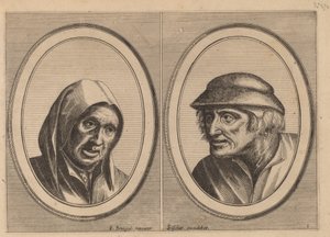 "Susanna Smuls" und "Leuye Joost" von Johannes and Lucas van Doetechum after Pieter Bruegel the Elder