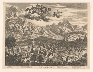 Ansicht von Sallanches von Johannes de Ram