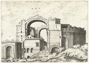 Ansicht des Petersdoms in Rom von Johannes of Lucas van Doetechum (attributed to)