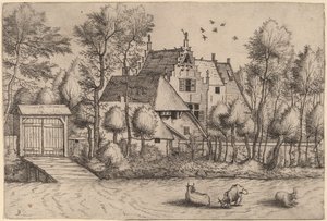Landhaus mit Graben