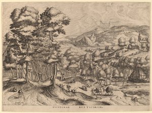 Rustikaler Markt von Johannes van Doetechum the Elder and Lucas
