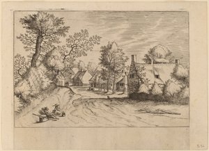 Dorfstraße von Johannes van Doetechum, the Elder and Lucas