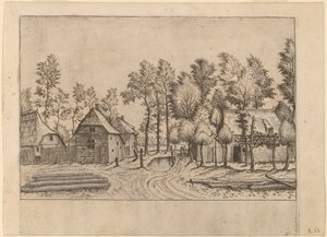 Dorfstraße von Johannes van Doetechum, the Elder and Lucas