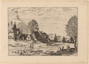 Dorfstraße von Johannes van Doetechum, the Elder and Lucas