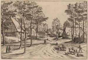 Dorfstraße von Johannes van Doetechum, the Elder and Lucas