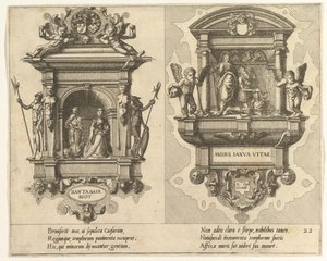 Cœnotaphiorum 22, 1563. Schöpfer: Johannes van Doetecum I, Lucas van Doetecum von Johannes and Lucas van Doetecum