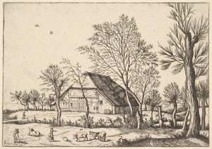 Bauernhof, aus Die kleinen Landschaften von Johannes van Doetecum I