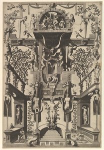 Moderne Groteske Dekoration, 1557 von Johannes van Doetecum I