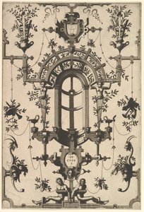 Moderne Groteske mit Bandelwerk, 1554 von Johannes van Doetecum I
