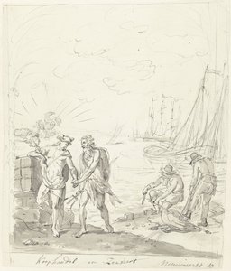 Handel und Seefahrt, Dekoration auf dem Nieuwmarkt, 1795 von Johannes van Dregt (rejected attribution)
