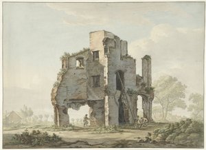 Der Abriss der Ruine der Abtei von Rijnsburg von Johannes van Lexmond